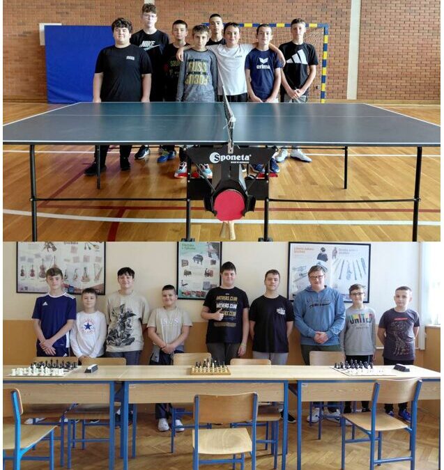 ŠKOLSKO NATJECANJE U STOLNOM TENISU I ŠAHU