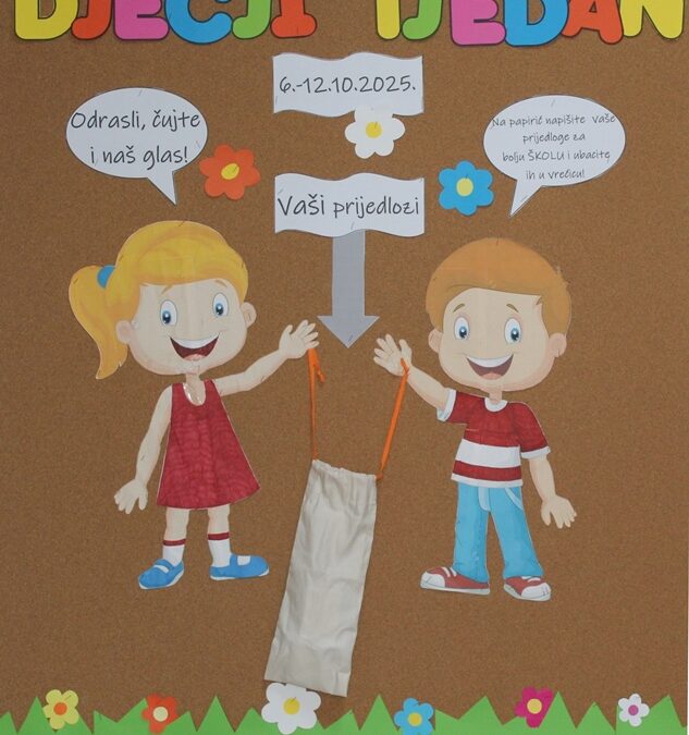 Obilježili smo Dječji tjedan uz kreativnost i empatiju